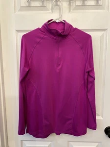 Champion Women's Medium Magenta Pink Duo Dry 1/4 Zip Pullover Shirt 10% Spandex - Bild 1 von 6
