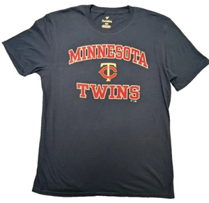 Fanatics T-Shirt Mens Large Blue Minnesota Twins SS MLB Licensed *flaw* - Picture 1 of 7