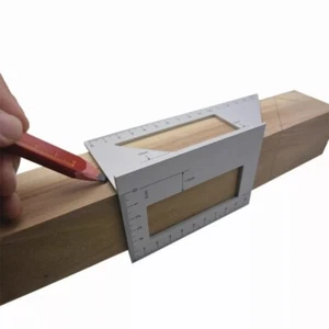Woodworking Ruler 45/ 90 Degree Miter Gauge Carpenter Angle Ruler - Picture 1 of 10