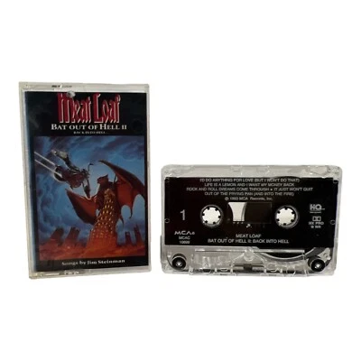 MEAT LOAF BAT OUT OF HELL II Back In To Hell Cassette TAPE 1984  - Image 1 of 4