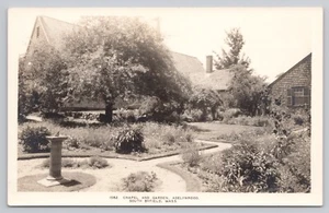 Massachusetts (MA) View RPPC Postcard: Chapel & Garden, Adelynrood, S. Byfield - Picture 1 of 2