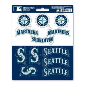 Seattle Mariners MLB Vinyl Die-Cut Sticker Set / Decal Sheet *Free Shipping - Picture 1 of 1
