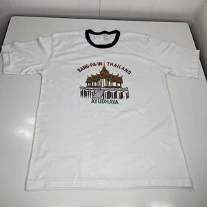Men's Bang-Pa-In Siam Ayudhaya Thailand White Graphic T Shirt Tee Sz XL - Picture 1 of 8