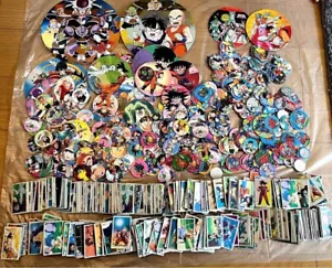 Dragon Ball Menko Bulk Lot - Retro Round & Square Cards, Vintage Collectibles JP - Picture 1 of 11