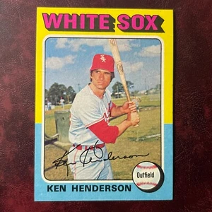 1975 Topps Set KEN HENDERSON #59 WHITE SOX NM/MNT+ *HI GRADE* VENDING *TOUGH a75 - Picture 1 of 2