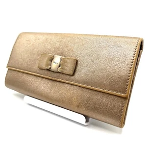 Ferragamo Wallet Leather Purse From Japan Authentic - Picture 1 of 21