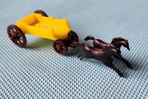 vintage FARM WAGON figure KINDER EGG premium RARE toy FERRERO 1980s - Picture 1 of 4