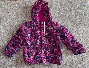 Columbia Sz 4T 2 Pc Outgrown Full Zip Hooded Ski Coat Omni Heat + Bib Snow Pants - Picture 1 of 18