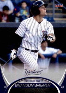 2015 Staten Island Yankees Choice #29 Brandon Wagner Hopewell New Jersey NJ Card
