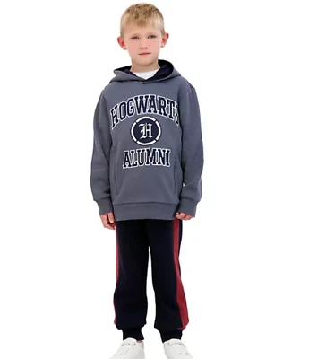 Harry Potter HOGWARTS Boys Sweatshirt Pant Set Size 4-12 Hoodie Shirt Outfit NWT - Image 1 of 4