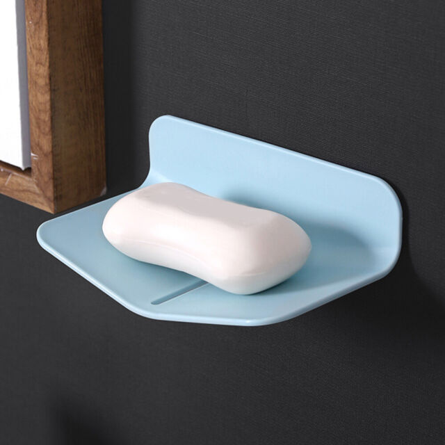 Double Layer Soap Holder Wall-mounted Household Bathroom Drain Soap Dishes  Box Toiletries Organizer Kitchen Storage