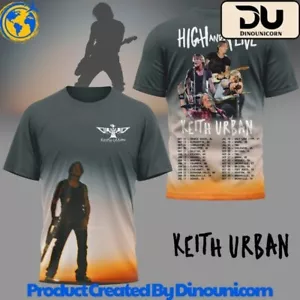 Keith Urban High And Alive 3D T-Shirt For Men Women S-5XL - Picture 1 of 5