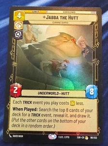 Star Wars Unlimited Spark of Rebellion Jabba The Hutt FOIL Rare Card - Picture 1 of 2