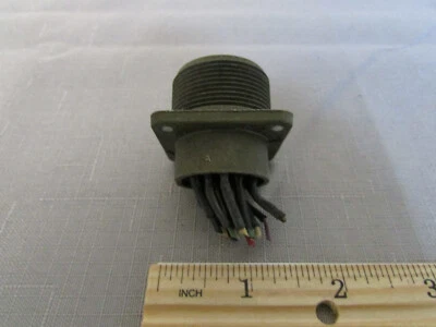 Amphenol 14-Pin Panel Mount Circular Connector Male - Image 1 of 2