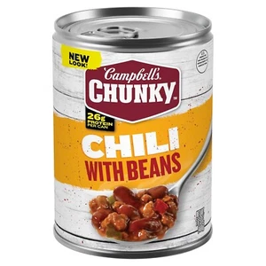Campbell's Chunky Chili mit Bohnen, 16,5 Unzen Dose Kostenloser Versand - Bild 1 von 5