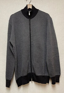 Ermenegildo Zegna 100% Lana Wool Full Zip Sweater Jacket Sz 58/3XL Read Descript