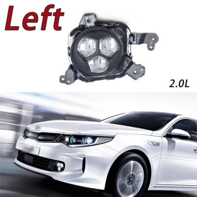 Left For Kia K5 Optima 2015-2018 LED Fog Lights Assembly Fog Lamp Grille - Image 1 of 4