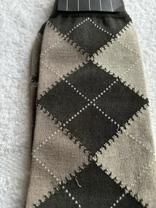 Men's Brooks Brothers Top Flight Sz 10-13 Brown Socks Geometric Vintage New Tag - Picture 1 of 6