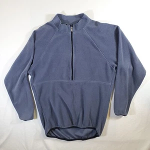 Polartec Polartek Malden Light Blue Fleece VTG 80s Half 1/2 Zip Pullover Jacket - Picture 1 of 11