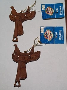 Vintage Kurt Adler Resin Sattel Ornamente (2) - Bild 1 von 6