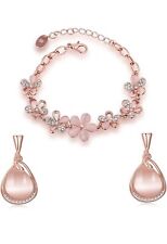 Elegant Radiance: Shining Diva Fashionable Necklace With Earrings for Womens |