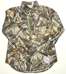 Womens Hunt Gear Realtree Edge Camo Shirt Hunting Fishing Sz S NEW - Picture 1 of 10