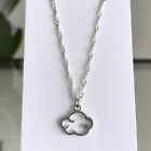 Cloud Charm Silver 16 Inch Twisted Necklace Chain Minimalist Dainty Jewellery