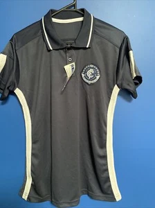 AFL Carlton Blues Womens Ladies Girls Premium Polo Shirt Size 12 - Jersey - Picture 1 of 4