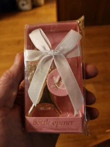 Baby Carriage Bottle Opener Baby Shower Thank You for Guest Gold Tone New - Picture 1 of 4
