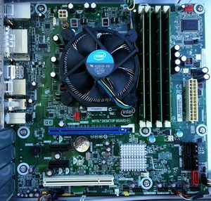 DQ57TM Intel Motherboard Combo w/Extras i5-650 3.2GHz 8GB RAM Fan Latest BIOS - Picture 1 of 1