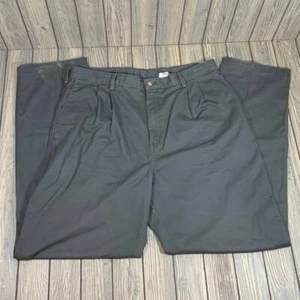 Carhartt Men Vintage Pleated Chino Khaki Pants 40x34 Gray Cotton Comfort B1320LV - Picture 1 of 10