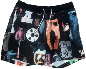 G-Star Raw Originals Dirik Swimshorts Allover Size Medium Swim Trunks Excellent! - Picture 1 of 13