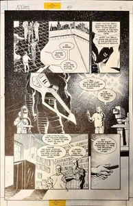 Roger Robinson Arte Original Azrael Agent of the Bat 49 Gotham City Must Die 1999 - Imagen 1 de 5