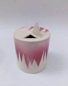 ♥ BESONDERE KERAMIKVASE SANGIORGI FAENZA EINBLÜIGES FUTURISTISCHES DESIGN - Bild 1 von 6