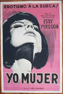 1966 I A WOMAN Essy Persson 1SH Movie POSTER Top RARE Ed. SEXPLOITATION - Picture 1 of 5