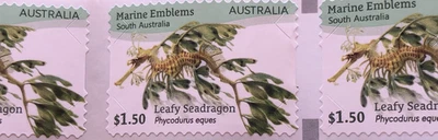 Sellos de 100 x $1,50 de un dólar y cincuenta centavos en papel con goma bonitos sellos Foto 1 de 4