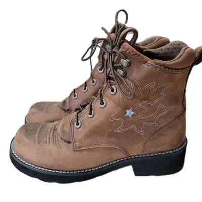 Botines Ariat Probaby Lacer Driftwood marrón con cordones para mujer talla 8 Foto 1 de 4