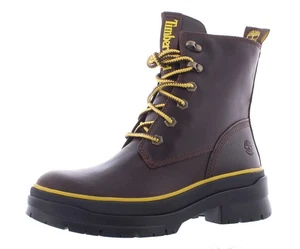 Timberland Women Malynn EK+ Waterproof Mid Lace Boot Dark Brown Size 6 - Picture 1 of 4