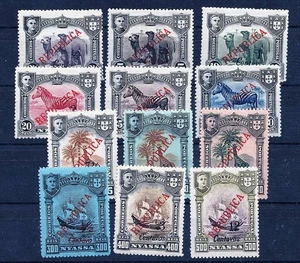 👉 NYASSA (PORTUGAL) 1911 ANIMALES AFRICANOS SC#51-62 MLH CAMELLOS, JIRAFAS, ENVÍOS - Imagen 1 de 1