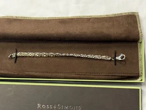 Ross-Simons Sterling Silver Byzantine Chain Bracelet 7” New In Box Small - Picture 1 of 6