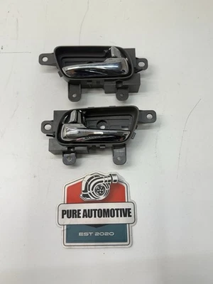 2008-2013 Infiniti G37 Coupe Front Interior Door Handle Left Right Pair Set OEM - Image 1 of 4