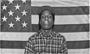 ASAP Rocky Flag Poster Rapper 3x5ft Wall DecorDorm Office Art Flag - Picture 1 of 5