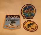 3 Vintage Bass Masters Patches -30 Years- 1995 Tournament- Alamogordo B.A.S.S 