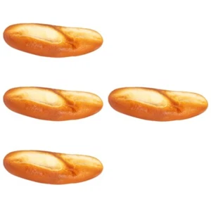 4pcs Simulated Bread Decor Artificial Bread Model Bread Prop Decorative Bread - Afbeelding 1 van 12