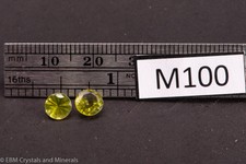 PERIDOT PAIR FACETED GEMSTONES 1.7 CT M100