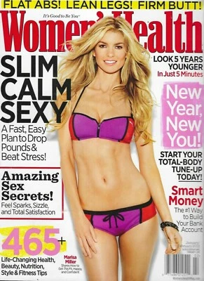 Women's Health Magazine Marisa Miller Workouts Weight Loss Beauty Nutrition 2012 Foto 1 de 4