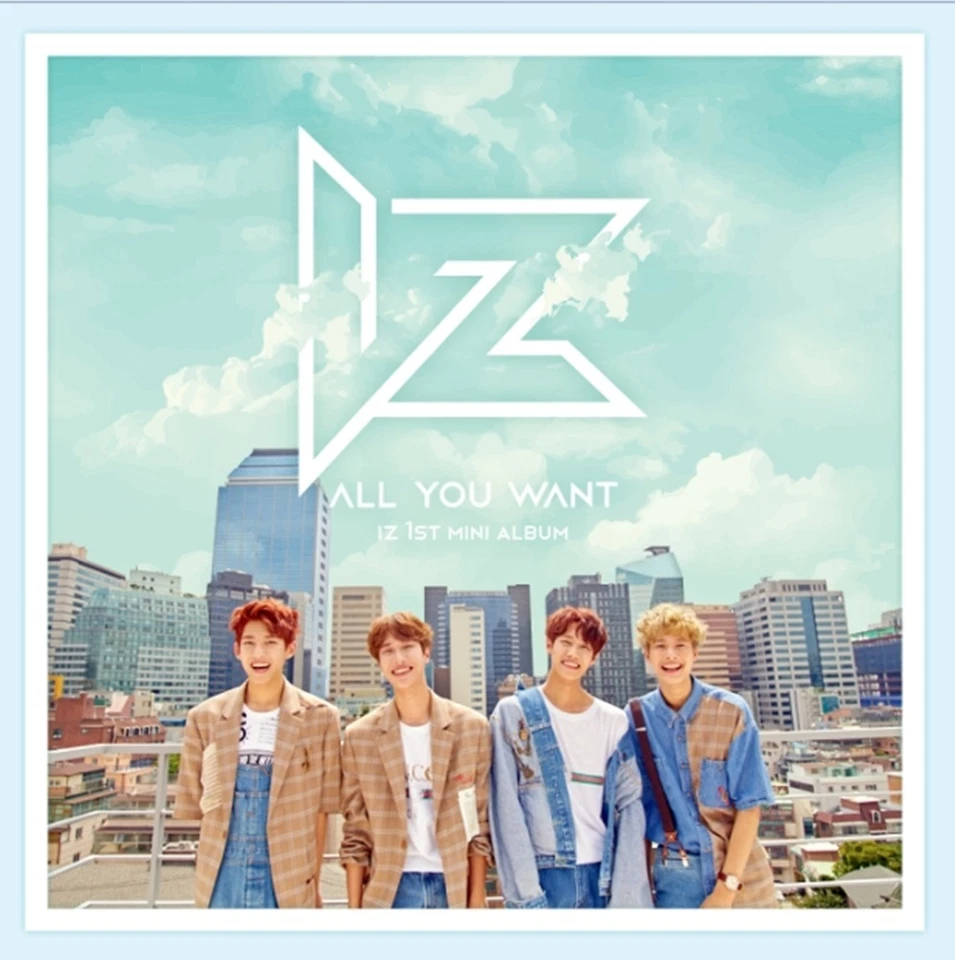 K-POP IZ 1st Mini Album - [ALL YOU WANT] CD+64p Photobook+2p Photocard+Sticker Foto 1 de 4