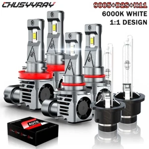 For Acura TSX 2009-2014 Combo HID/LED Headlight Hi/Lo Beam & Fog Light Bulbs Kit - Picture 1 of 23