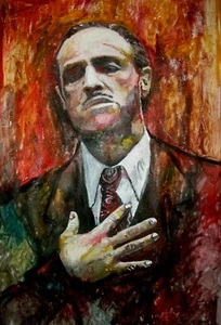 MARLON BRANDO PARRAIN CORLEONE ! MARCELO NEIRA ÉDITION LIMITÉE ART PRINT #1/25 - Photo 1/1