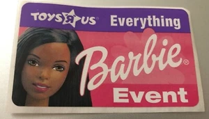 Vintage 90s Unpeeled Everything Barbie Toys R Us Event Sticker - Christie - Picture 1 of 1